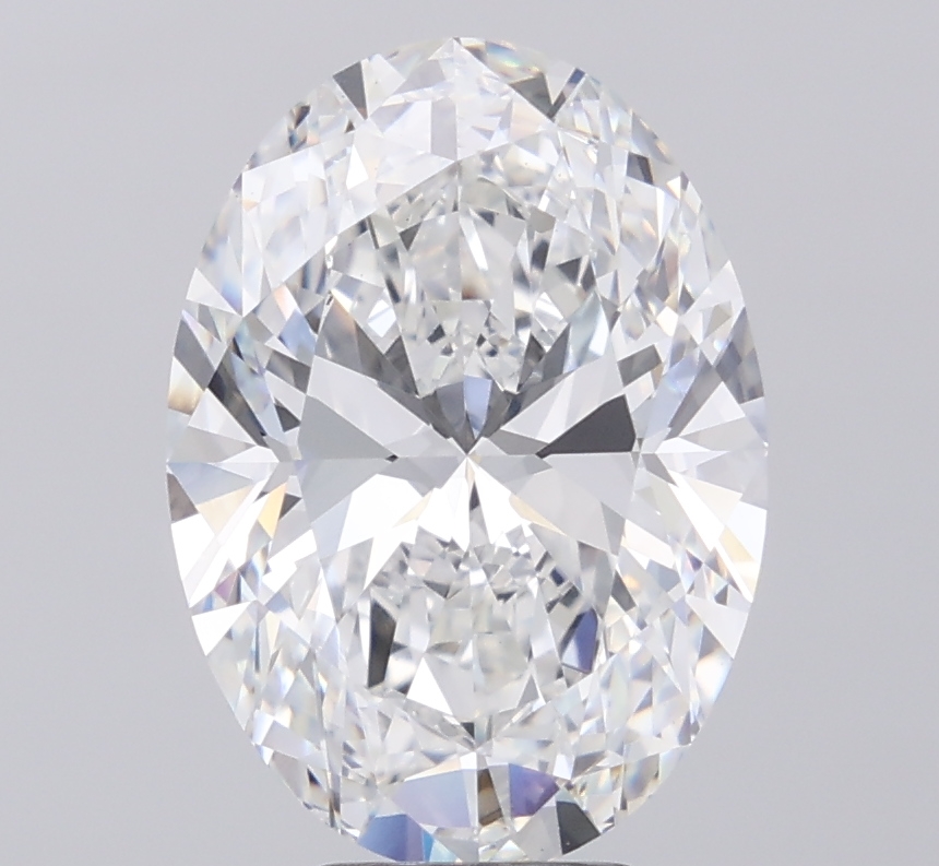 6.06 ct. oval Lab Grown Diamond front image