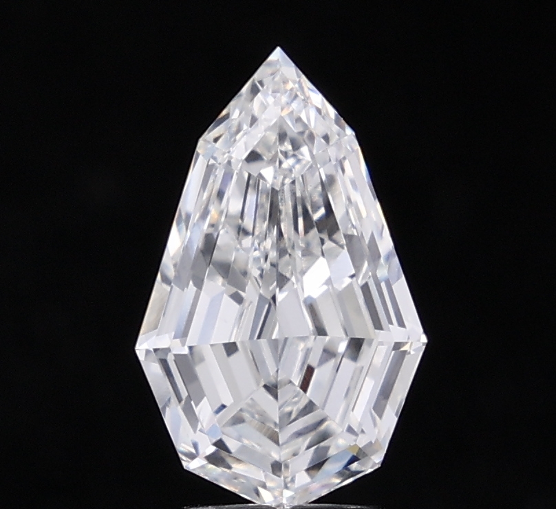 3.03 Ct F VVS2 Pear Step Lab Grown Diamond