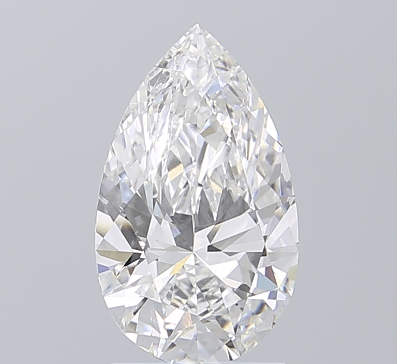 2.00 Ct F VVS2 Pear Lab Grown Diamond