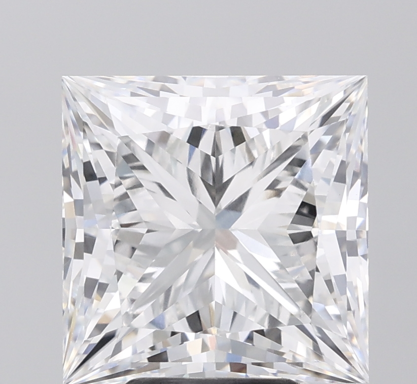 6.11 carat Princess lab-grown diamond