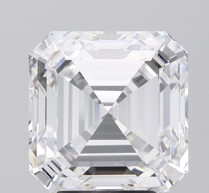 7.07 carat Asscher lab-grown diamond